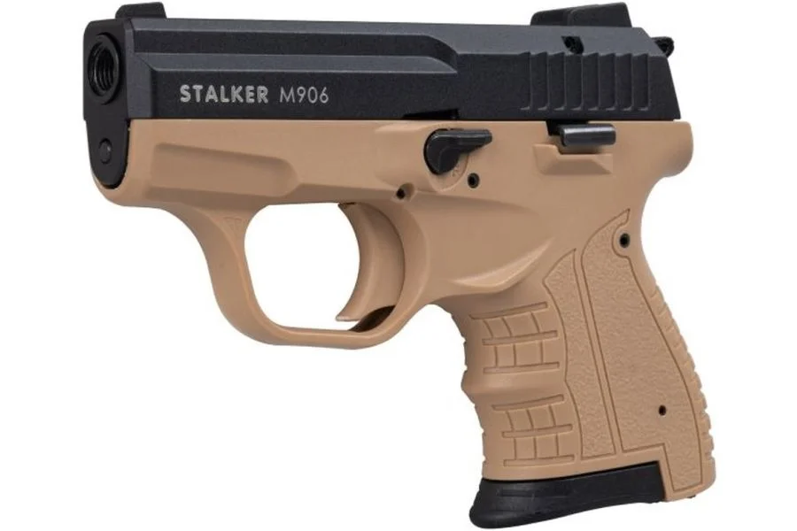 Pistolet hukowy alarmowo sygnałowy STALKER M906 BAS kal. .22 Long Blank (6 mm) FDE TAN (M906FDE-BAS)