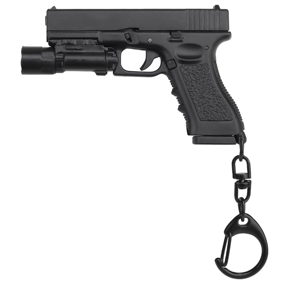 Brelok do kluczy replika Glocka 17 z latarką