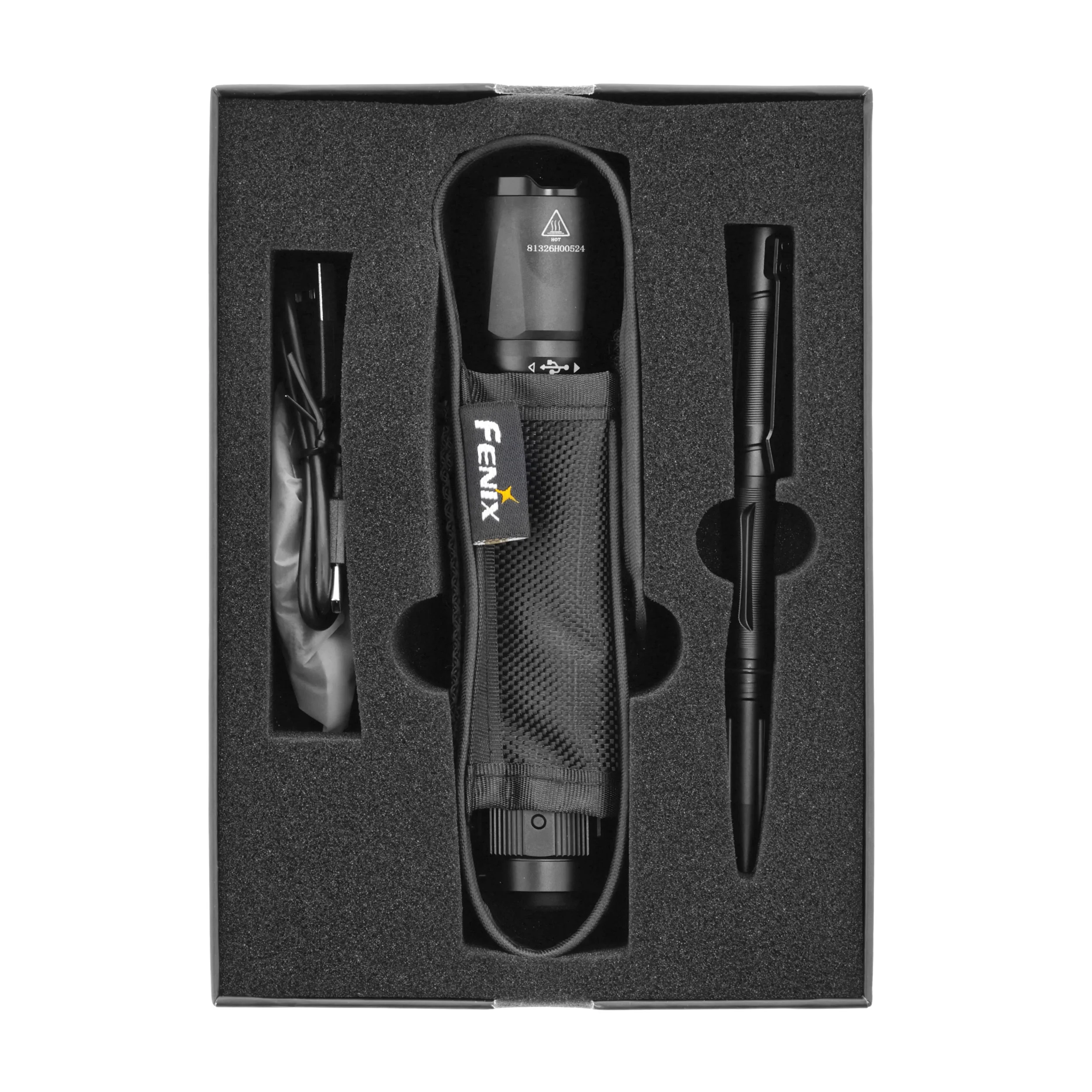 Latarka taktyczna LED Fenix TK20R V2.0 czarna plus długopis T5 gratis (TK20R V2.0 black+T5) - widok 4