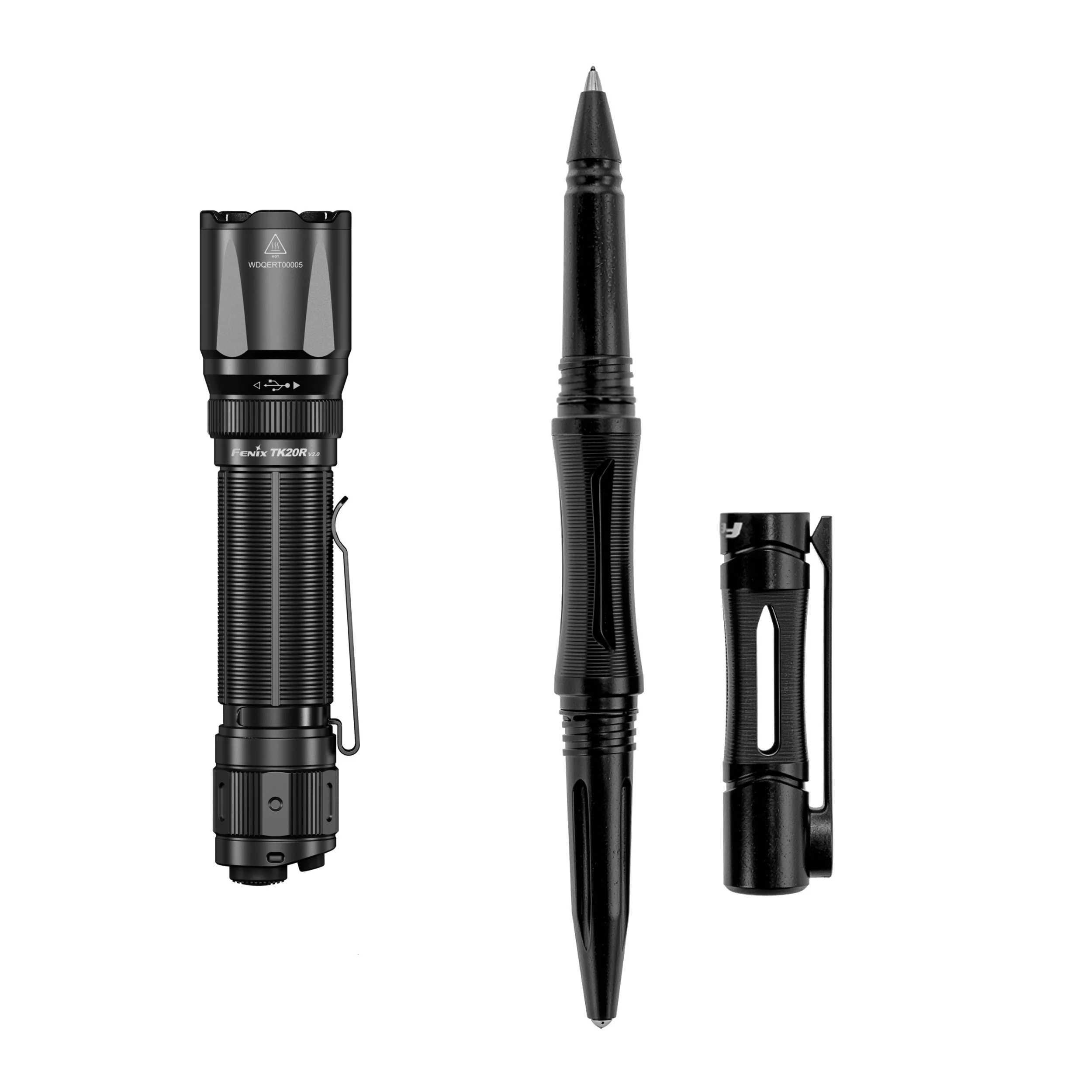 Latarka taktyczna LED Fenix TK20R V2.0 czarna plus długopis T5 gratis (TK20R V2.0 black+T5) - widok 2