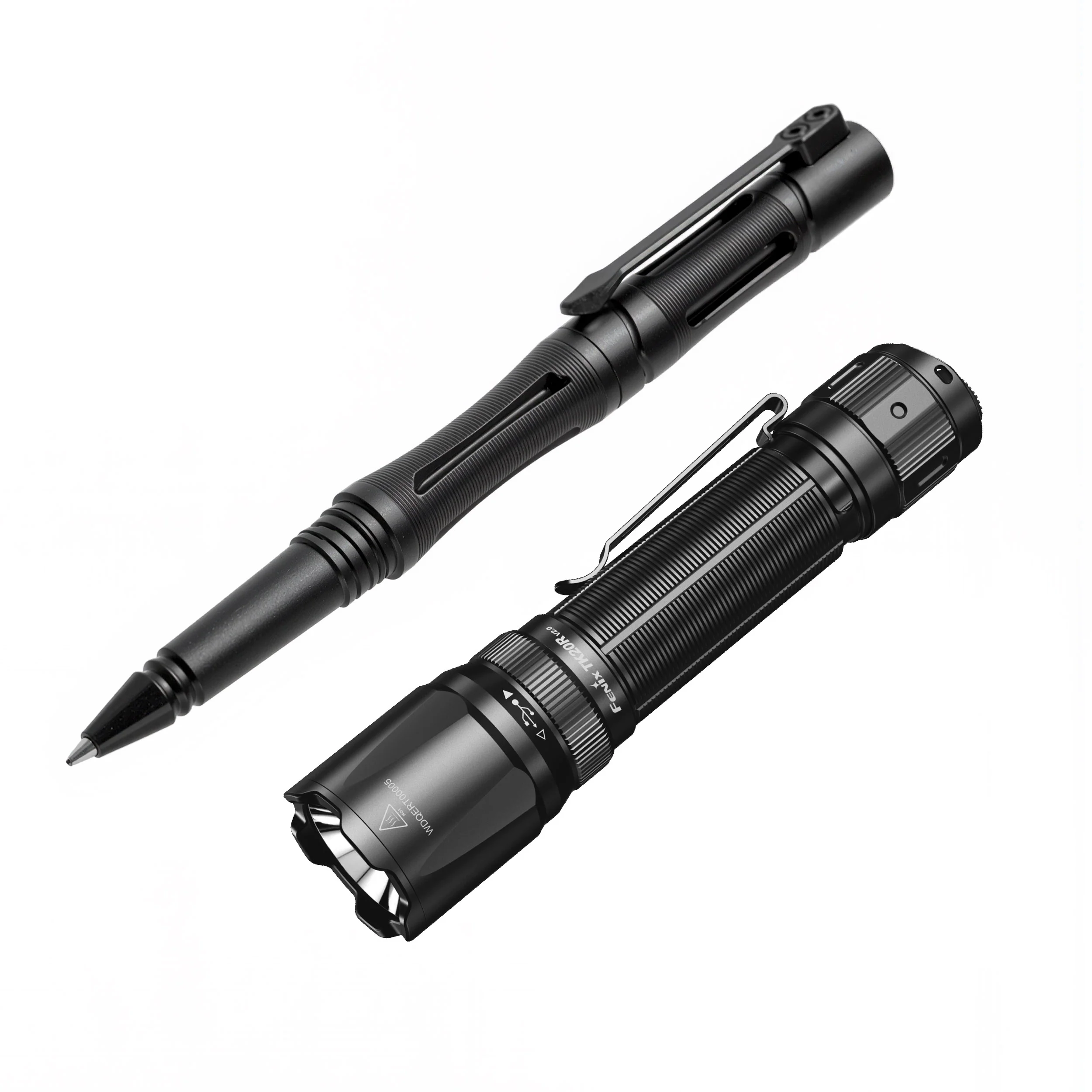 Latarka taktyczna LED Fenix TK20R V2.0 czarna plus długopis T5 gratis (TK20R V2.0 black+T5)