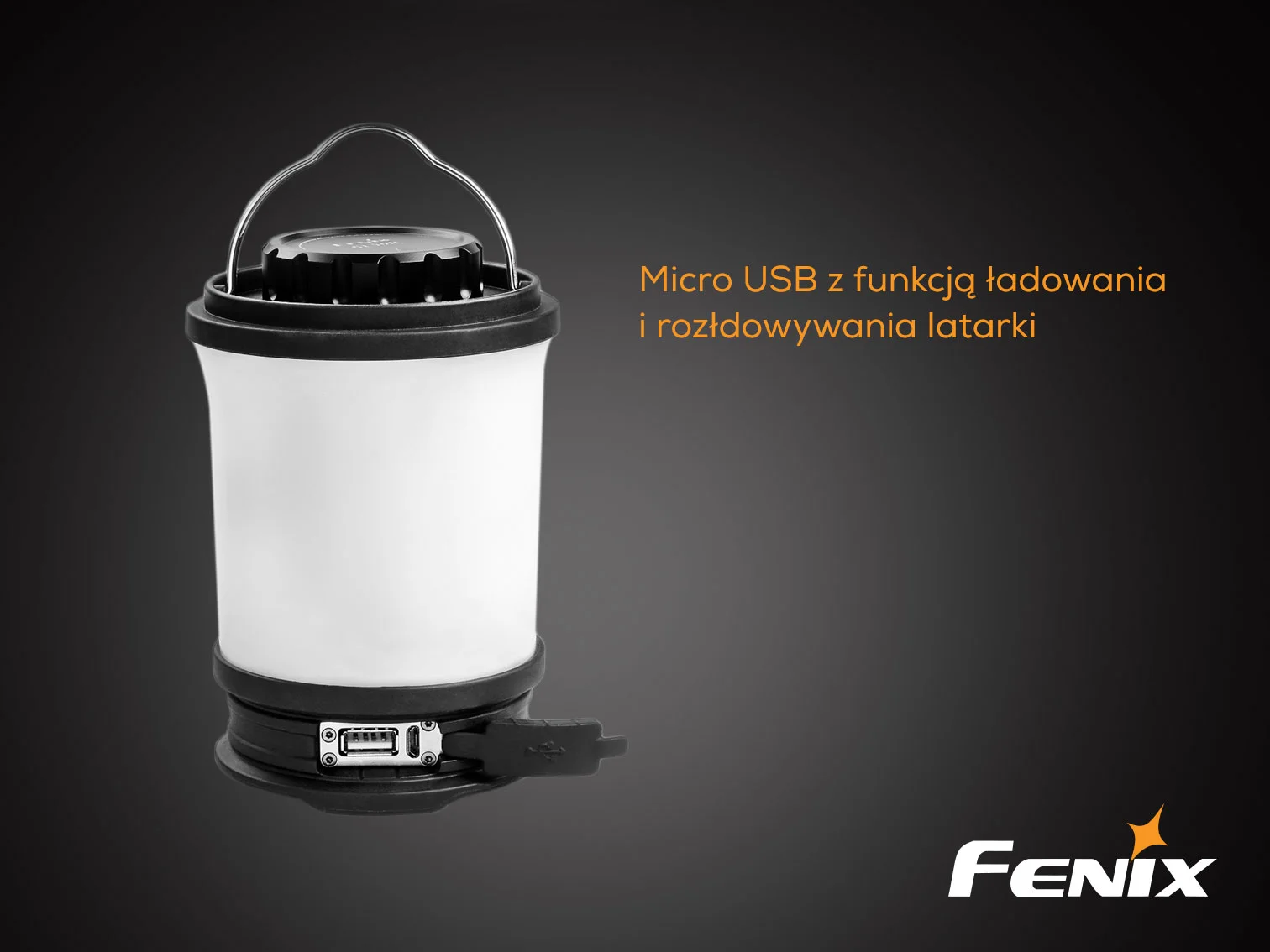 Latarka kempingowa Fenix CL30R  (CL30R black) - widok 8