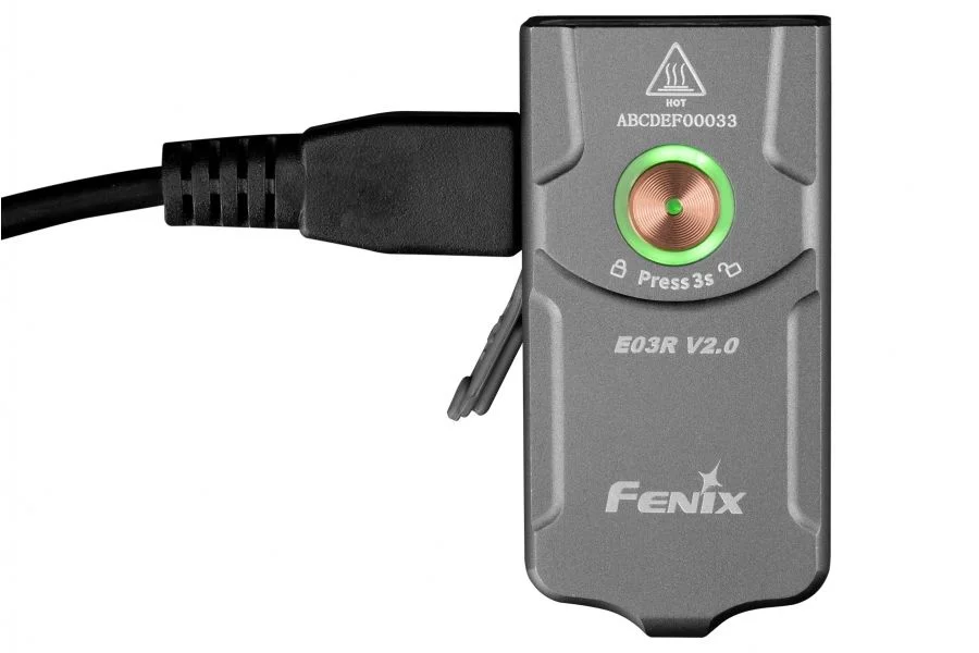 Latarka diodowa Fenix E03R V2.0 szara (039-532) - widok 4