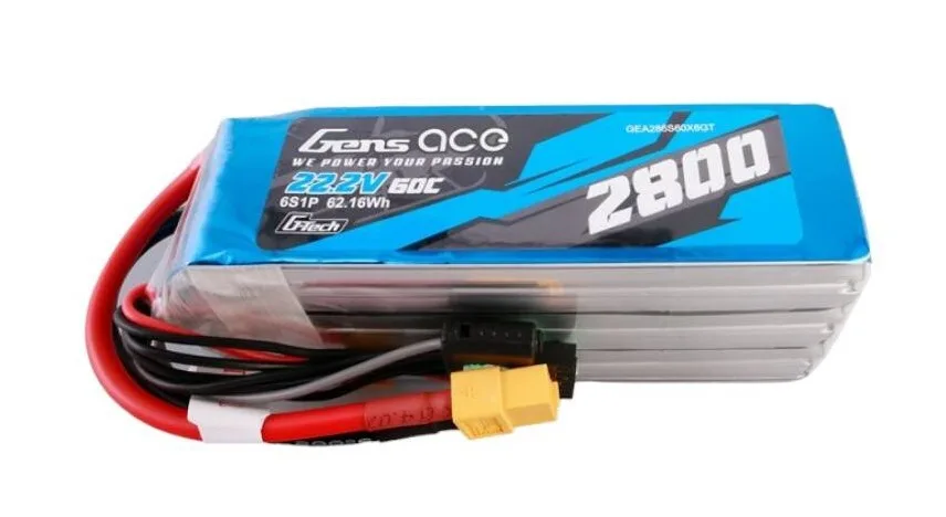 Akumulator Gens ace G-Tech 2800mAh 22.2V 60C 6S1P Lipo XT60
