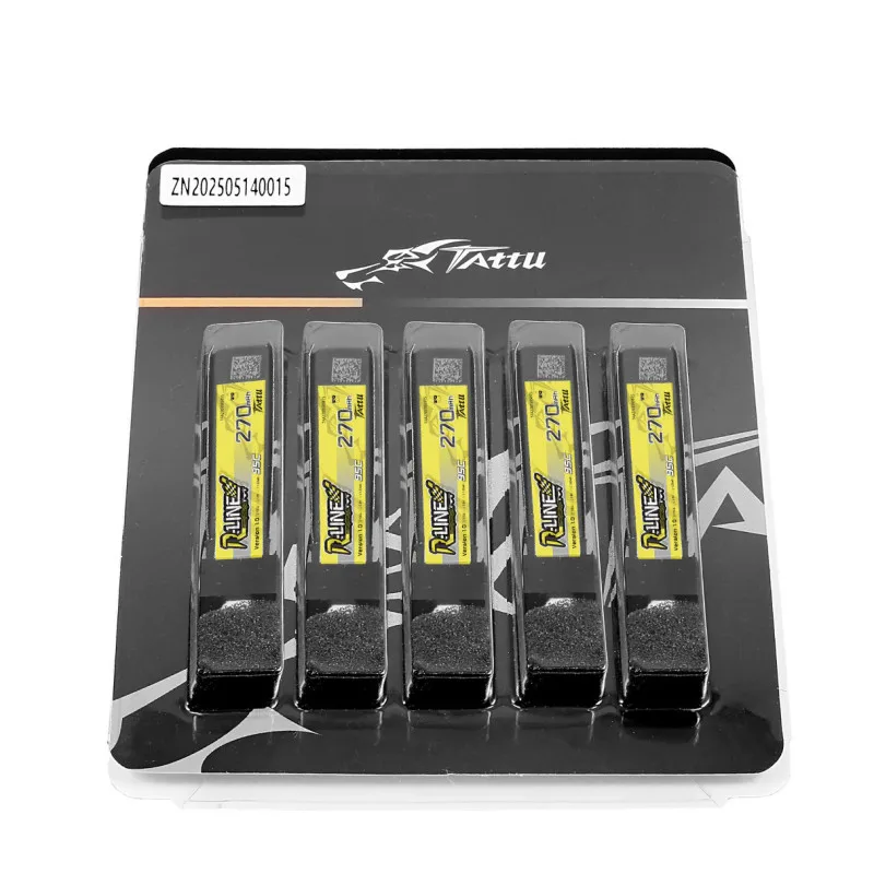 Akumulator LiPo Tattu 270mAh 3.8V 95C 1S1P HV BT2.0 (5 szt.)