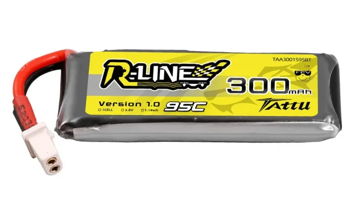 Akumulator LiPo Tattu 300mAh 3.8V 95C 1S1P HV BT 2.0