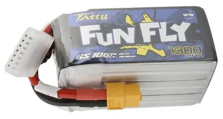 Akumulator LiPo Tattu Funfly 1300mAh 22.2V 100C 6S1P XT60