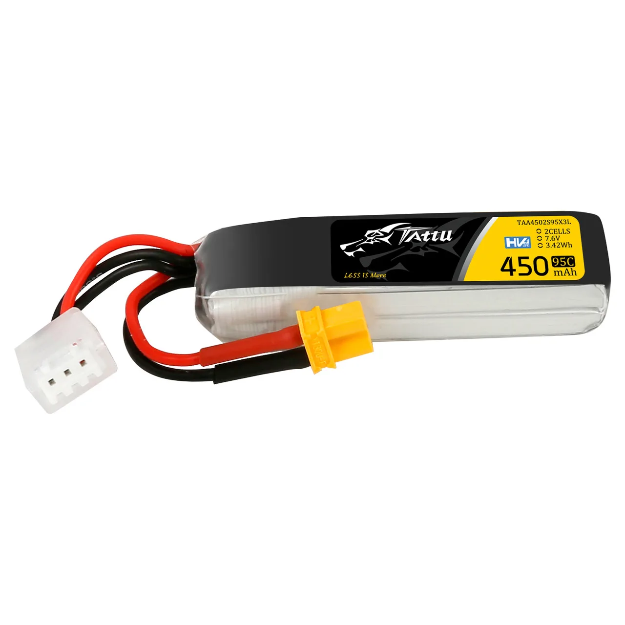 Akumulator Tattu 450mAh 2S1P HV 95C 7.6V XT30 Long