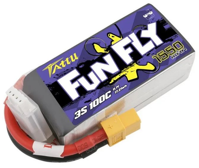 Akumulator Tattu Funfly 1300mAh 11,1V 100C 3S1P XT60 - widok 2