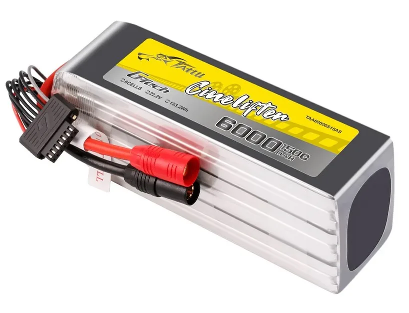 Akumulator Tattu G-Tech 6000mah 22.2V 150C Lipo Battery AS150 Plug