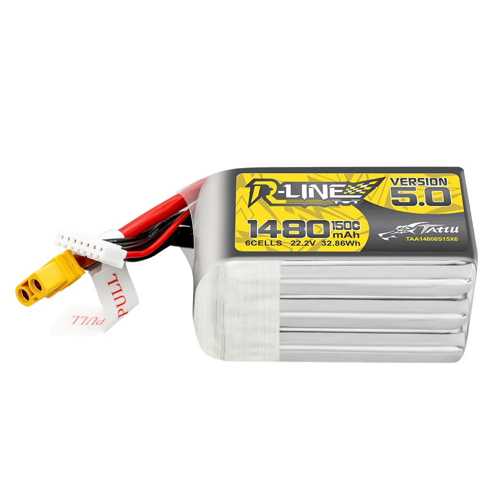 Akumulator Tattu R-Line 5.0 1480mAh 22.2V 150C 6S1P XT60