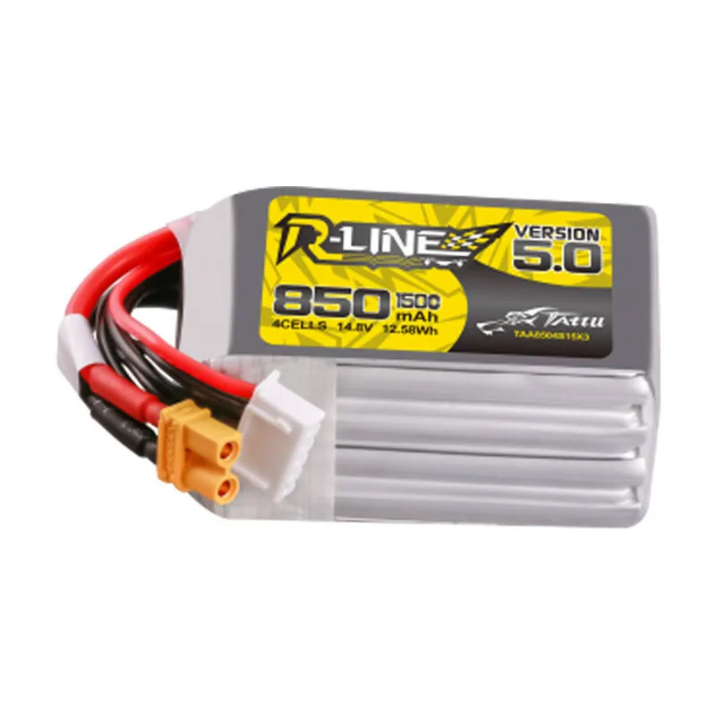 Akumulator Tattu R-Line 5.0 850mAh 14,8V 4S1P 150C XT30U-F