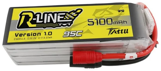 Akumulator Tattu R-Line 5100mAh 22,2V 95C 6S1P AS150