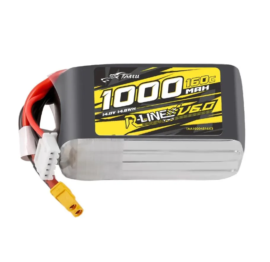 Akumulator Tattu R-Line 6.0 1000mAh 14.8V 4S1P 160C xt30