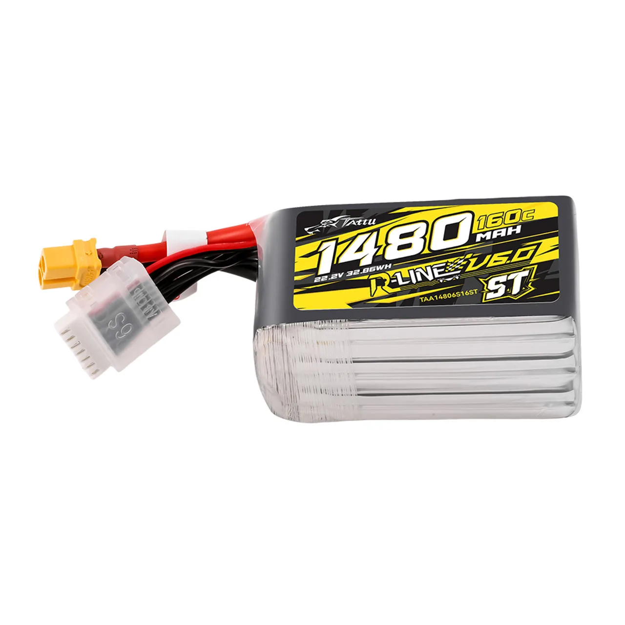 Akumulator Tattu R-Line Version 6.0 1480mAh 160C 6S 22.2V ST/SQ XT60 Plug