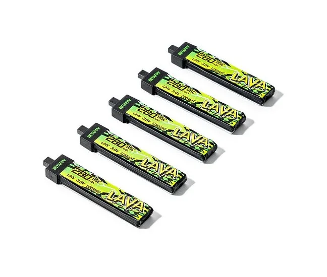 Akumulatory LiPo LiHV 1S BetaFPV LAVA II 280mAh 95C BT2.0 (5 szt.)