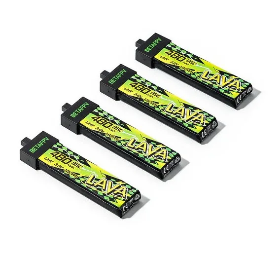 Akumulatory LiPo LiHV 1S BetaFPV LAVA II 480mAh 95C BT2.0 (4 szt.)