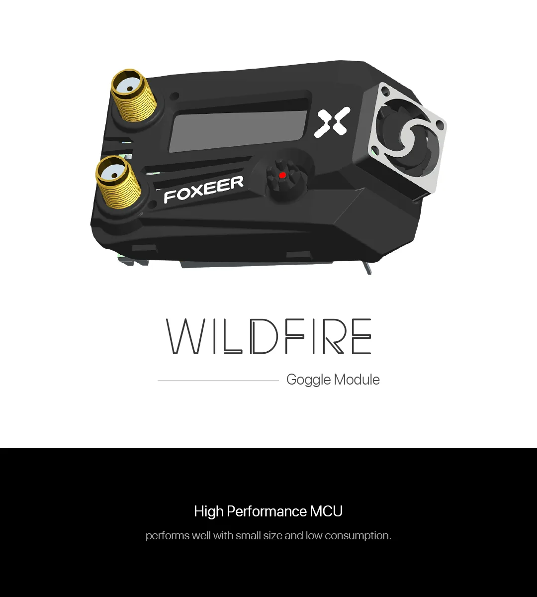 Foxeer Wildfire 5.8G Diversity odbiornik analogowy do gogli