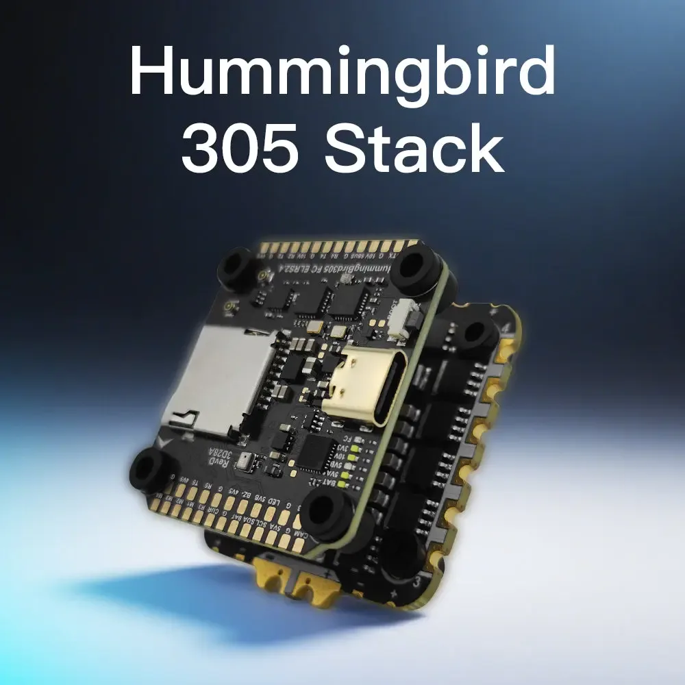 NewBeeDrone Hummingbird 305 Flight Stack – F722 FC with Built-in ELRS + 80A 4in1 ESC