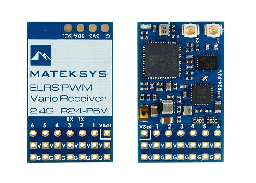 Odbiornik Matek ELRS-R24-P6V 2.4GHz ExpressLRS PWM Vario