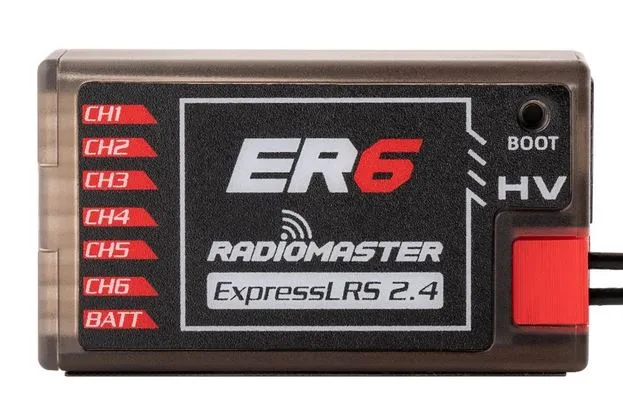Odbiornik Radiomaster ER6 ELRS 2,4GHz 6Ch PWM