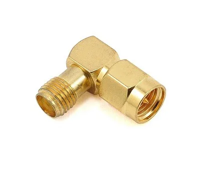 Przejście kątowe 90 stopn - SMA plug do SMA jack