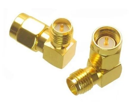 Przejście kątowe - SMA plug na RP-SMA jack - adapter 1 szt