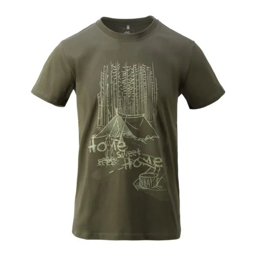 T-Shirt HELIKON - Home Sweet Home - Tajga Green