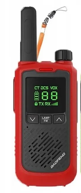 Radiotelefon krótkofalówka Baofeng BF-T17 czerwona - widok 2