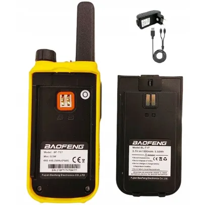 Radiotelefon krótkofalówka Baofeng BF-T17 żółta - widok 3