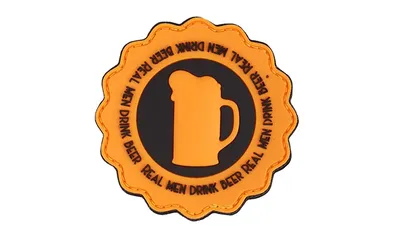 Naszywka 3D - Real Men Drink Beer - 444130-7311 - 101 Inc.