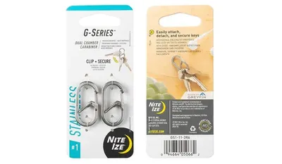 G-Series #1 - 2 Pack - Stainless Steel - GS1-11-2R6 - Nite Ize - widok 2