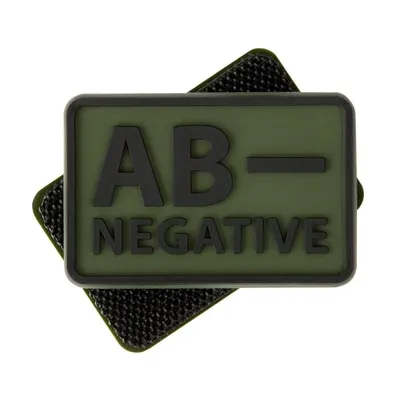 Emblemat Helikon GRUPA KRWI (komplet - 2szt.) - PVC - Olive Green - 0/Rh+ (OD-BLP-RB-02-M04) HELIKON-TEX - widok 3
