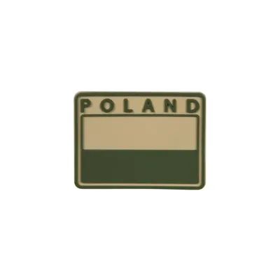 Emblemat Helikon FLAGA PL Gaszona POLAND - PVC (OD-FP4-RB-02)