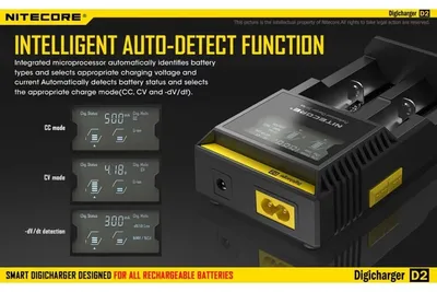 Ładowarka Nitecore Digicharger D2 (LAT/NITECORE D2) - widok 6