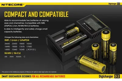 Ładowarka Nitecore Digicharger D2 (LAT/NITECORE D2) - widok 5