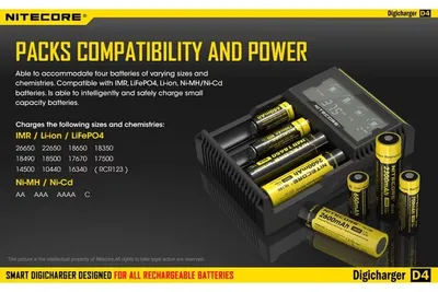 Ładowarka do Akumulatorów Nitecore Digicharger D4 (LAT/NITECORE D4) - widok 5