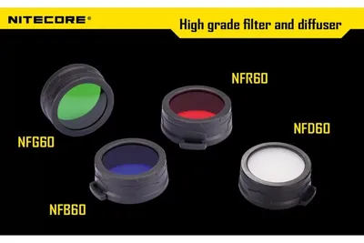 Filtr rozpraszający czerwony Nitecore NFR60 (LAT/NITECORE FILTR NFR60) - widok 2