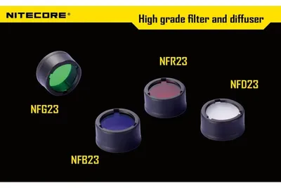 Filtr rozpraszający niebieski Nitecore NFB23 (LAT/NITECORE FILTR NFB23) - widok 2