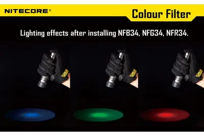 Filtr rozpraszający niebieski Nitecore NFB34 (LAT/NITECORE FILTR NFB34) - widok 3
