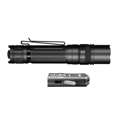 Zestaw latarek LED Fenix PD36R Pro i E03R V2.0 szara (PD36R Pro+E03R gray) - widok 3