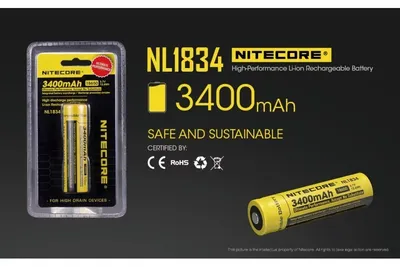 Akumulator Nitecore 18650 NL1834 3400mAh (LAT/NITECORE NL1834 18650) - widok 3