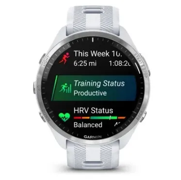 Zegarek sportowy Garmin Forerunner 965 mleczny kwarc - widok 3