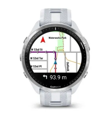 Zegarek sportowy Garmin Forerunner 965 mleczny kwarc - widok 5