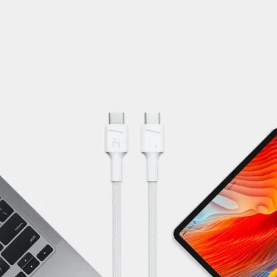 GREEN CELL KABEL KABGC29W GC POWERSTREAM USB-C - USB-C 200CM, POWER DELIVERY 60W, ULTRA CHARGE, QC 3.0, BIAŁY - widok 4