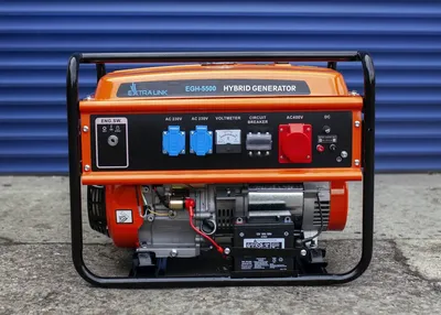 Agregat prądotwórczy hybrydowy Extralink EGH-5500, 5,5kW 3F - widok 3