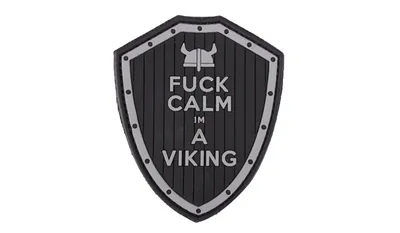 Naszywka 3D - F*ck Calm - Czarny - 101 Inc.