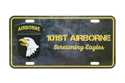 Tablica rejestracyjna 101st Airborne Screaming Eagles