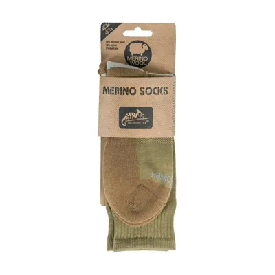 Skarpety Helikon Merino - Olive Green/Coyote - L: 43-46 (SK-MSC-MW-0211A-B05) - widok 3