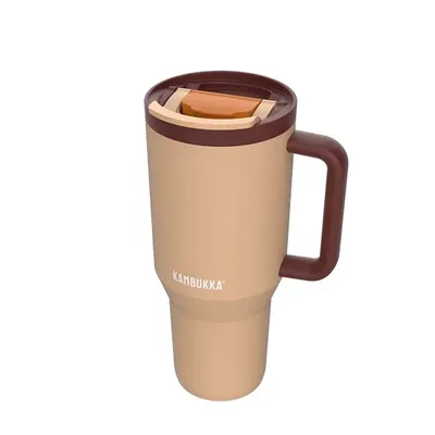 Kubek termiczny z teleskopową słomką Kambukka Rio Tumbler 950ml Almond Dream - widok 3